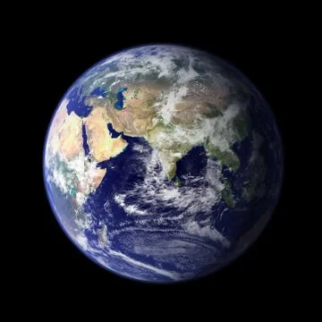 World. Planet earth, global model isolated on black background. Elements of t 스톡 일러스트