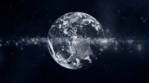 World Planet Milky Way Stock Footage 90471024