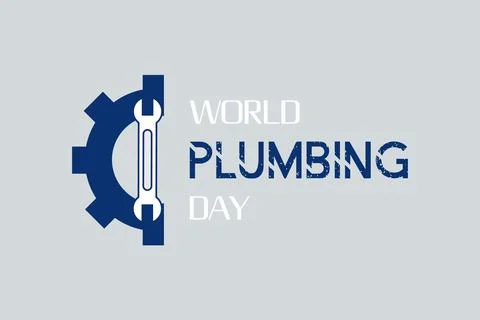 World plumbing day vector design. Plumbing equipment Illustrazione stock