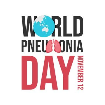 World pneumonia day vector image Stock Illustration