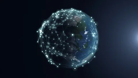 World point connection. Stock Footage 86656284