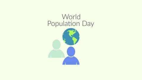 World Population Day Vídeo Stock 335640805