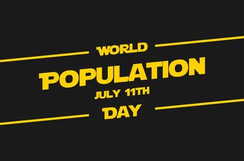 World Population Day Stock Illustration