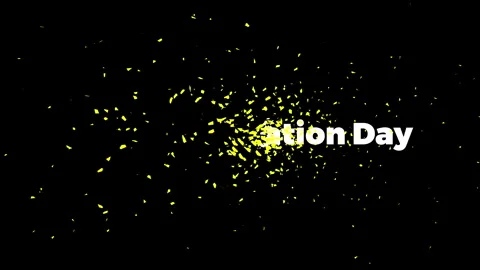 World Population Day Text Animation in yellow color on Black Background 4k 60fps Stock Footage 245919902