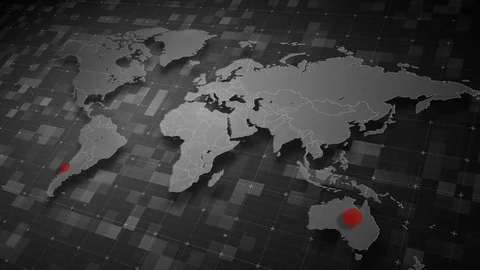 World Population Map 03 Stockbeeldmateriaal 126996795