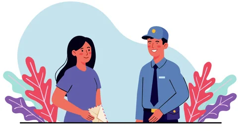 World Post Day Delivery Animation Background Postal Service and Mail Motion Video stock 346853828