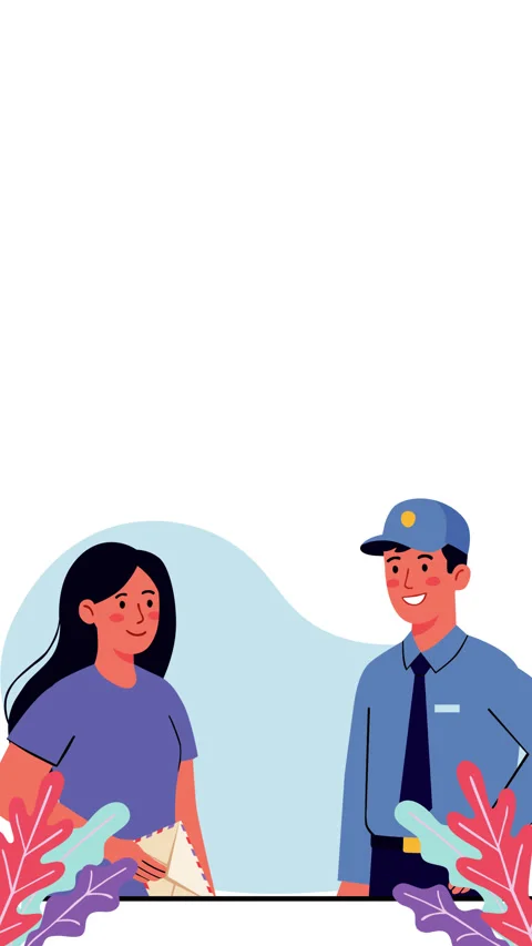 World Post Day Delivery Motion Graphic Background Postal Service Animation Stock-Footage 346938254
