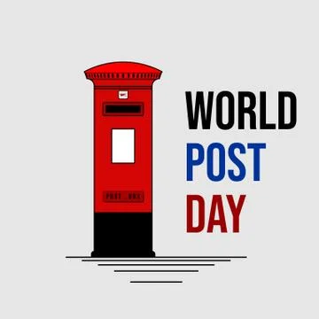 World Post Day Stock Illustration