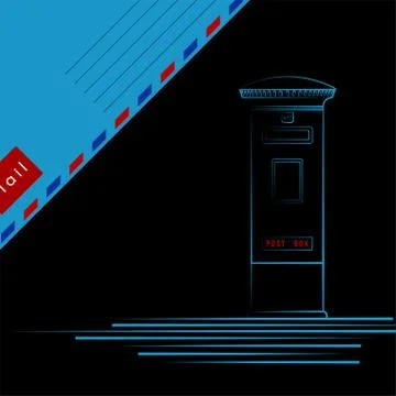 World Post Day Stock Illustration