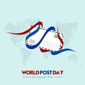 World Post Day Stock Illustration