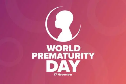 World Prematurity Day concept. 17 November. Template for background, banner Stock Illustration