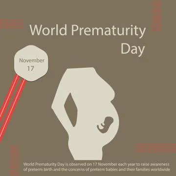 World Prematurity Day Stock Illustration