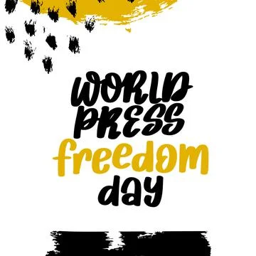 World Press Freedom Day Vector Illustration for Greeting Card, Poster and Banner Stock Illustration