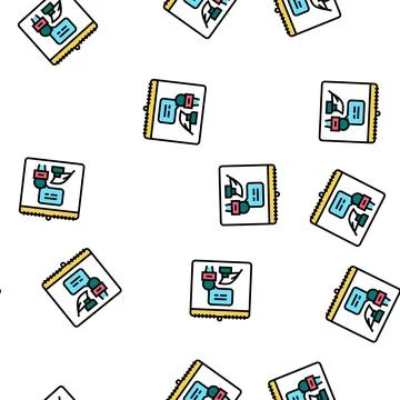 World press freedom day vector seamless pattern Stock Illustration