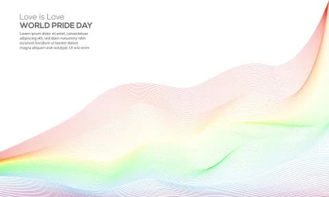 World pride day background Stock Illustration