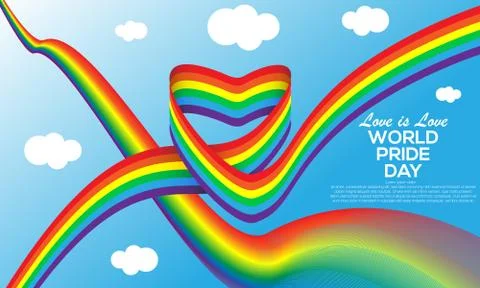World pride day background Stock Illustration