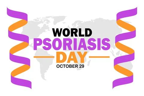 World Psoriasis Day Vector Template Design Illustration Stock Illustration
