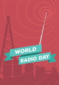 World Radio Day Stock-Illustration
