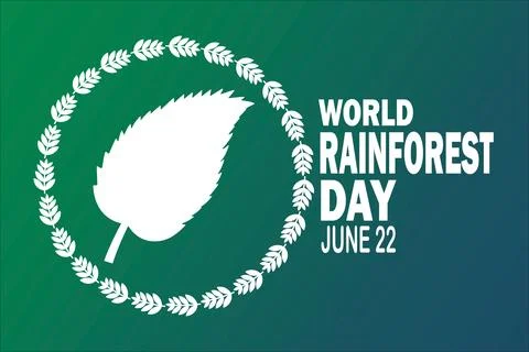 World Rainforest Day Stockillustratie
