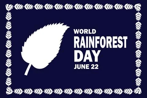 World Rainforest Day Vector illustration Illustrazione stock