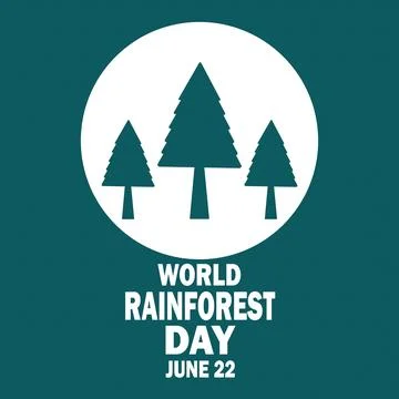 World Rainforest Day vector illustration Illustrazione stock