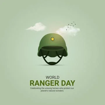 World Ranger Day creative ads design. World Ranger Day, July 31, vector, 3d.. Stock Illustration