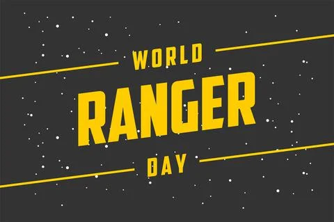 World Ranger Day Illustrazione stock