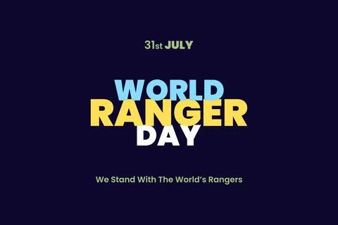 World Ranger Day typography text. WORLD RANGER DAY Concept Illustrazione stock