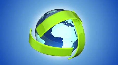 World recycle HD loop Stock-Footage 5549711