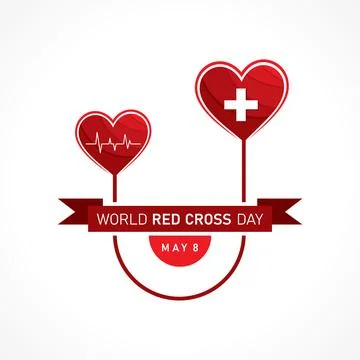 World Red Cross Day Concept celebrates on 8th may Stock Illustration
