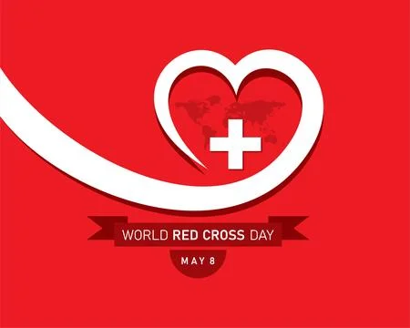 World Red Cross Day Concept celebrates on 8th may Stock Illustration