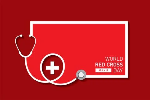 World Red Cross Day Concept celebrates on 8th may Stock Illustration