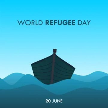World Refugee Day Stock Illustration