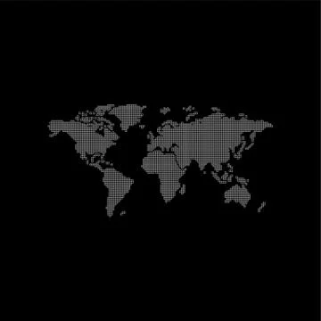 World region map globe vector Stock Illustration