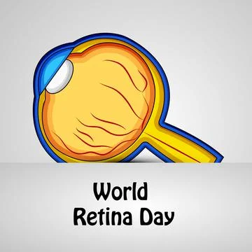 World Retina Day background Illustrazione stock