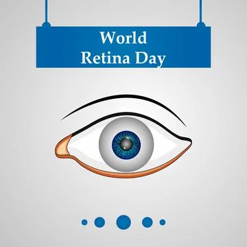 World Retina Day background Illustrazione stock