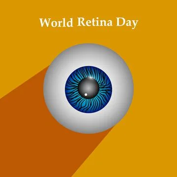 World Retina Day background Illustrazione stock
