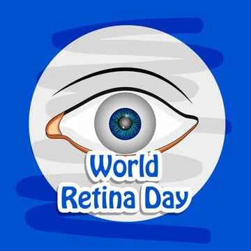 World Retina Day background Illustrazione stock