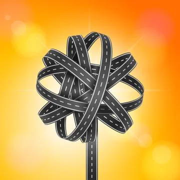 World roads Stock Illustration