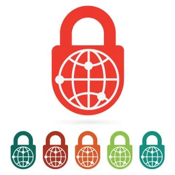 World safety web icon Stock Illustration