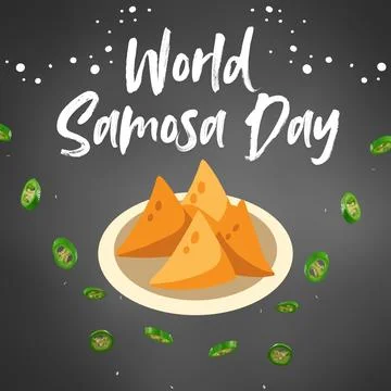 World Samosa Day Stock Illustration