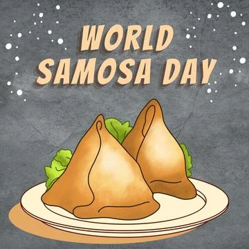 World Samosa Day Stock Illustration