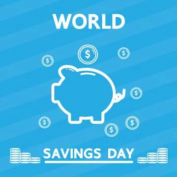 World savings day vector design for business Stock Illustration