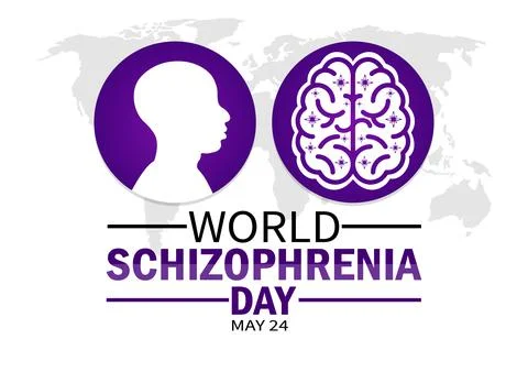 World Schizophrenia Day Stock Illustration