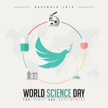 World Science Day Stock Illustration