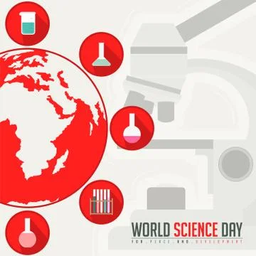 World Science Day Stock Illustration