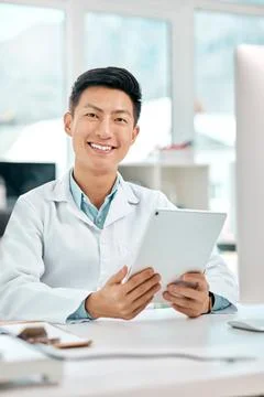 The world of science is a large one to explore. Portrait of a young scientist Foto stock