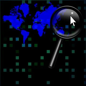 World search Stock-Illustration