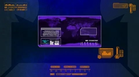 World Searched by computer - yellow 01 Stock Footage 61527122