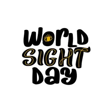 World Sight Day Vector Design Template. Great vector Stock Illustration